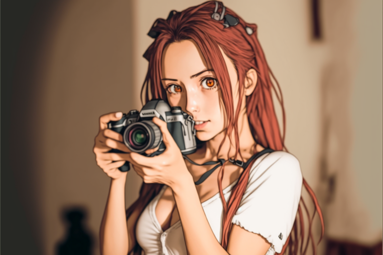 Canyonxplorer Beautiful Girl Holding Camera Anime Cel Shaded 3545f220 B174 4fcf - Matteo Angeloni fotografia