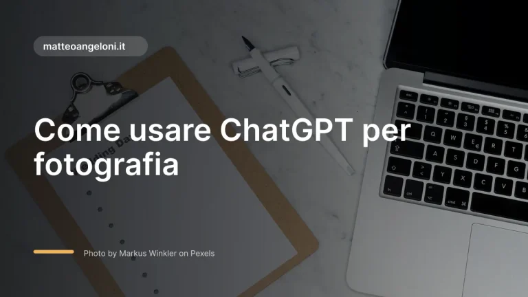 Immagine in evidenza per Come usare ChatGPT per fotografia