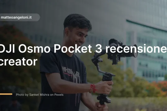 Immagine in evidenza per DJI Osmo Pocket 3 recensione creator