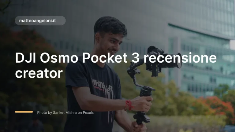 Immagine in evidenza per DJI Osmo Pocket 3 recensione creator