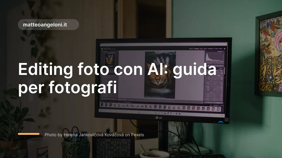Editing foto con AI: guida per fotografi