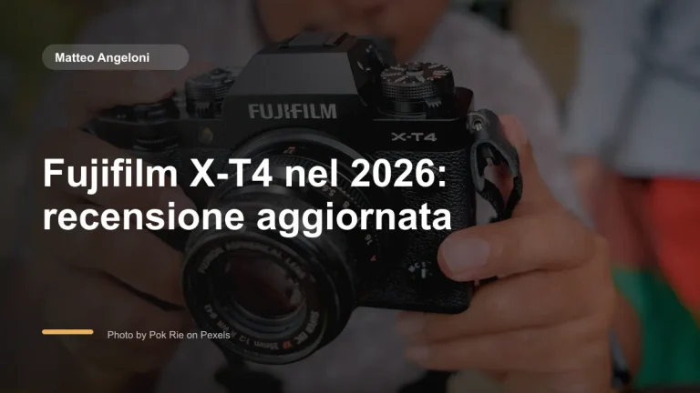 Immagine in evidenza per Fujifilm X-T4 nel 2026: recensione aggiornata