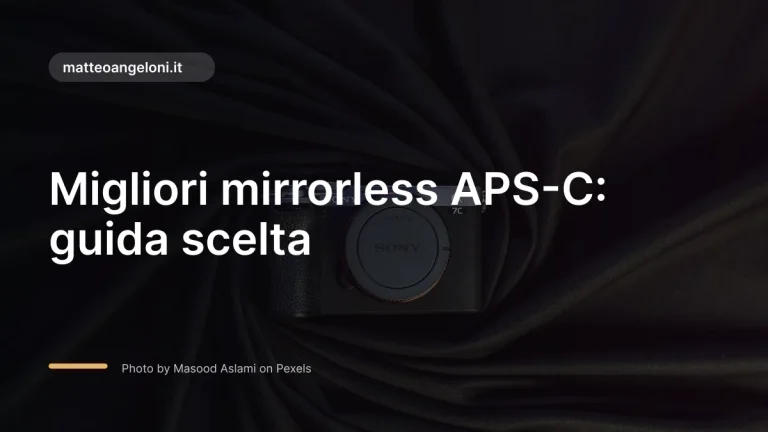Immagine in evidenza per Migliori mirrorless APS-C: guida scelta