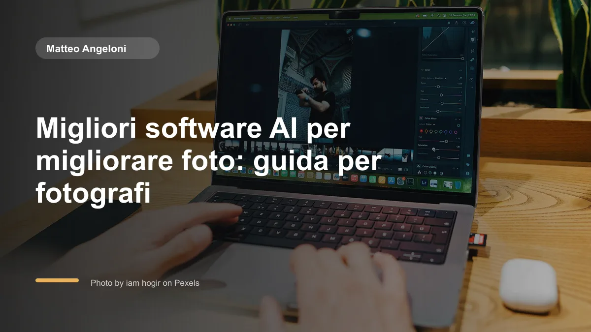 Migliori software AI per migliorare foto: guida per fotografi