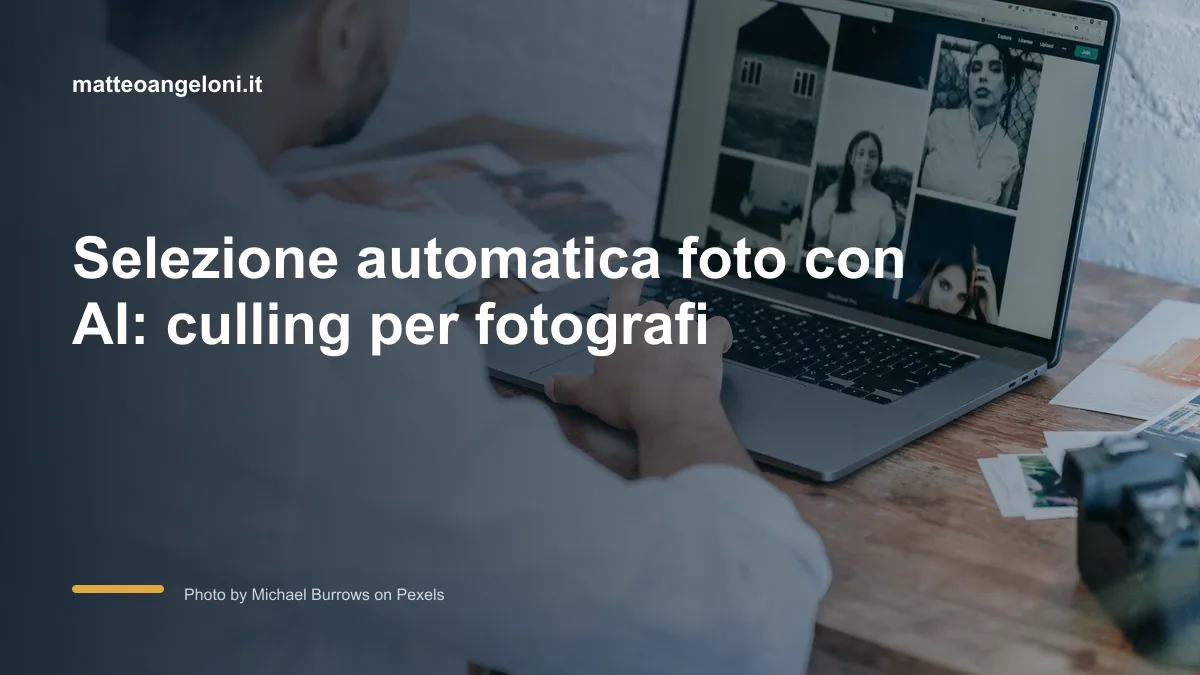 Selezione automatica foto con AI: culling per fotografi