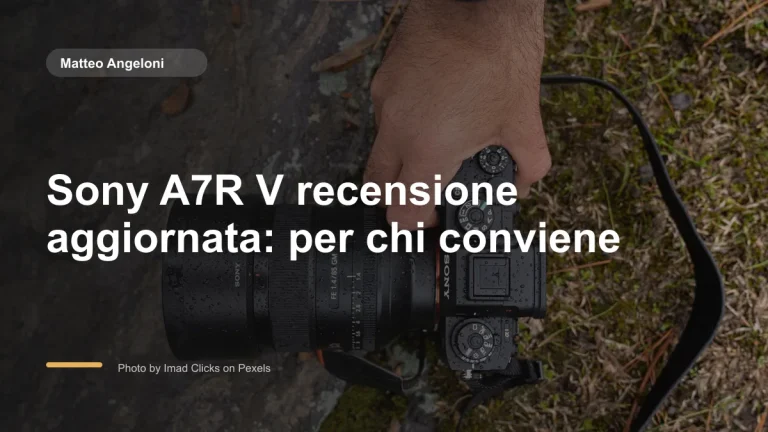 Immagine in evidenza per Sony A7R V recensione aggiornata: per chi conviene